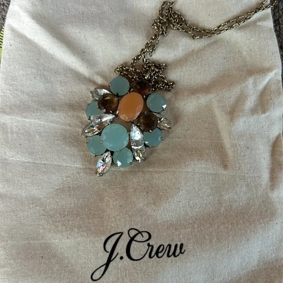 J.Crew Jeweled Long Statement Necklace - Picture 10 of 10